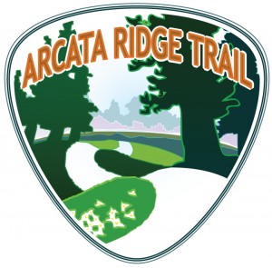 The Arcata Ridge Trail Logo by artist Dave Held. daveheld.com