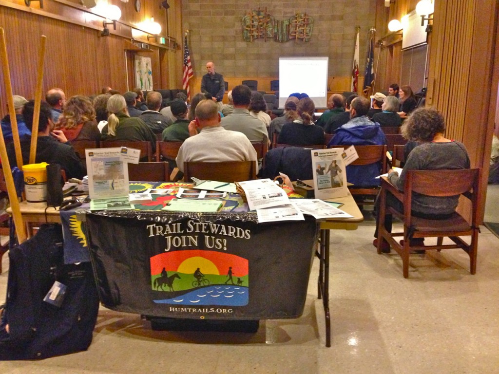 City Council Chamber was packed with attendees interested in serving as Volunteer Trail Stewards. Photos by KLH | Eye