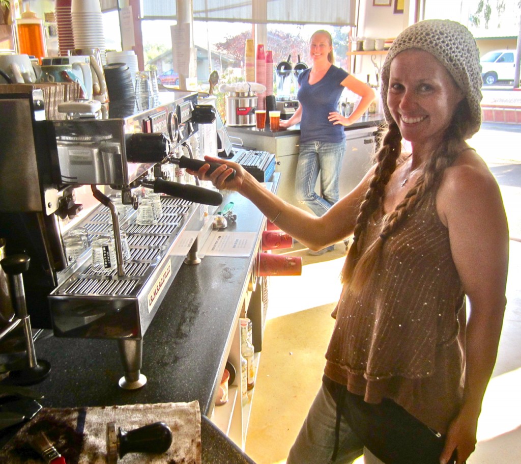 Area Women Hana and Melissa deploy beer and coffee.  Photos by KLH | Eye