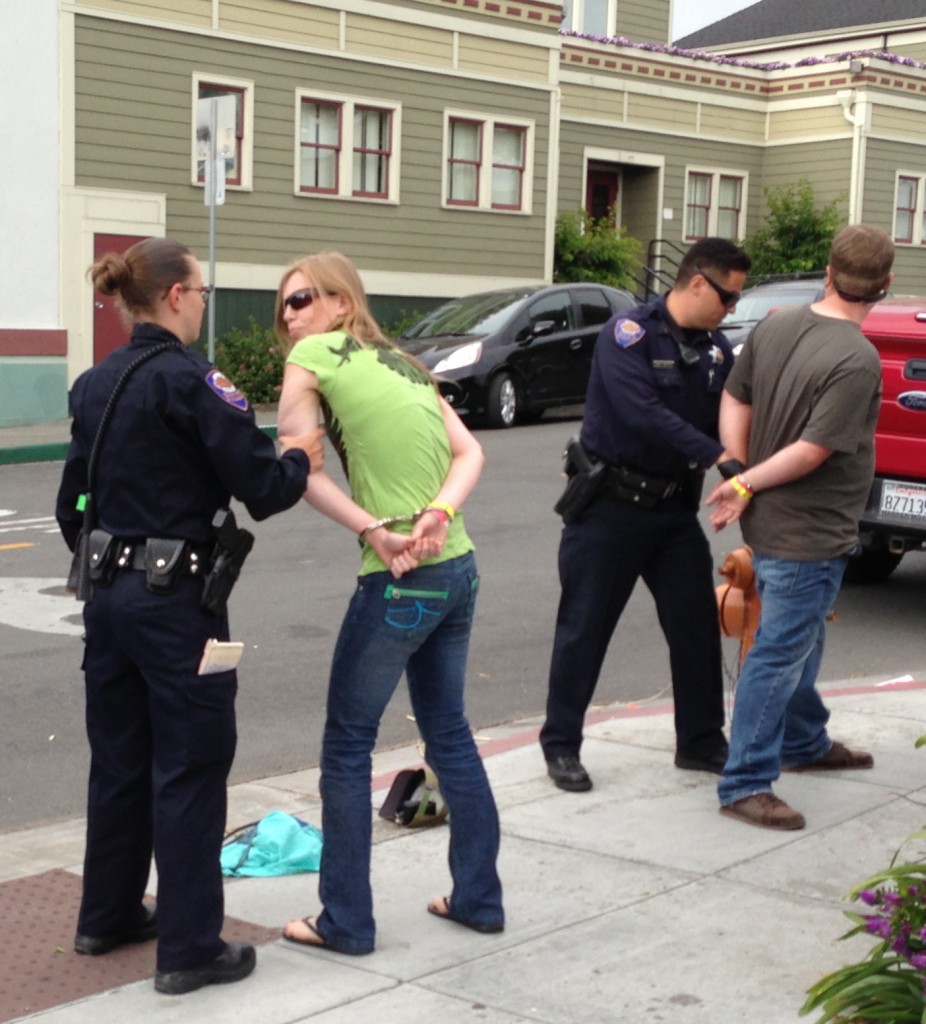 As the festival waned, these two were among the seven arrested on public drunkenness outside the Plaza. KLH | Eye