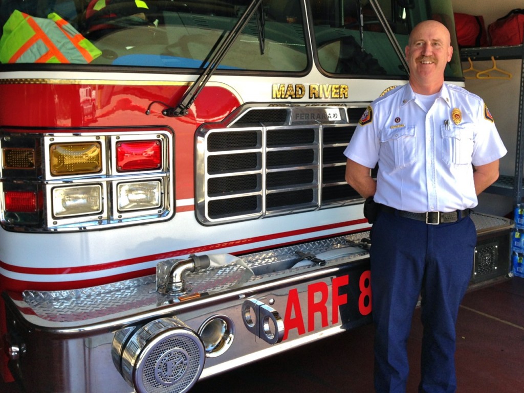 Newly named Arcata Fire Chief Desmond Cowan. KLH | Eye